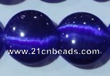 CCT580 15 inches 14mm flat round cats eye beads wholesale