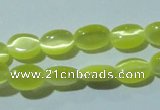 CCT607 15 inches 4*6mm oval cats eye beads wholesale