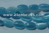 CCT611 15 inches 4*6mm oval cats eye beads wholesale