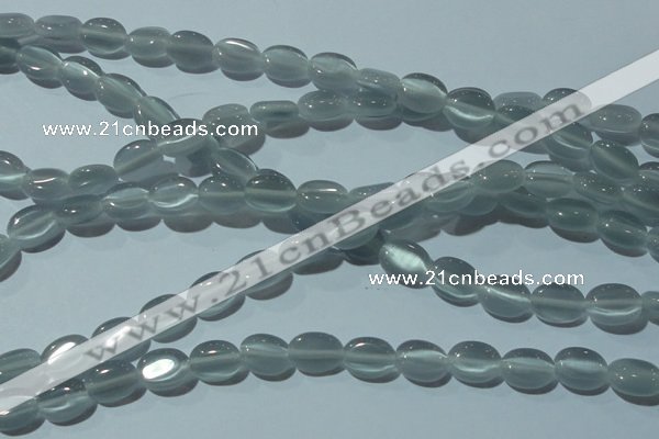 CCT631 15 inches 6*8mm oval cats eye beads wholesale
