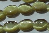 CCT637 15 inches 6*8mm oval cats eye beads wholesale