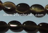 CCT638 15 inches 6*8mm oval cats eye beads wholesale