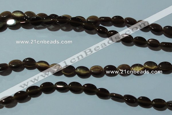 CCT638 15 inches 6*8mm oval cats eye beads wholesale