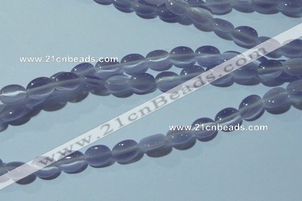 CCT639 15 inches 6*8mm oval cats eye beads wholesale