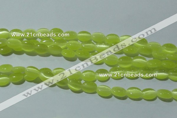 CCT644 15 inches 6*8mm oval cats eye beads wholesale