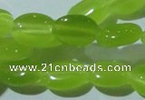 CCT645 15 inches 6*8mm oval cats eye beads wholesale