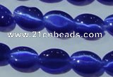 CCT651 15 inches 6*8mm oval cats eye beads wholesale