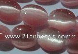 CCT665 15 inches 8*10mm oval cats eye beads wholesale