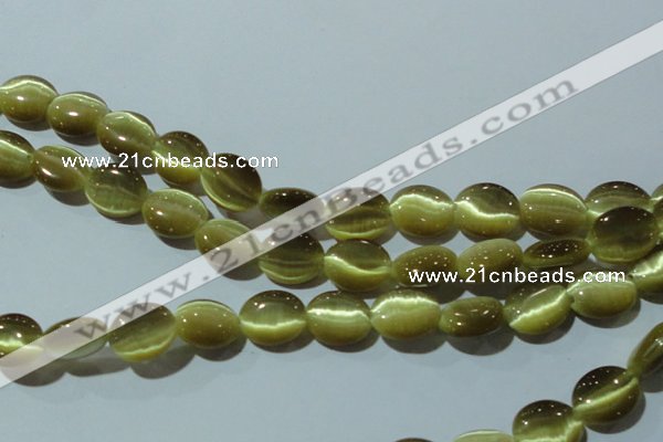 CCT673 15 inches 8*10mm oval cats eye beads wholesale