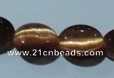 CCT674 15 inches 8*10mm oval cats eye beads wholesale