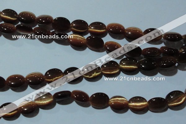 CCT674 15 inches 8*10mm oval cats eye beads wholesale