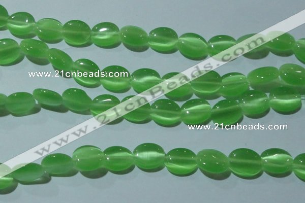 CCT675 15 inches 8*10mm oval cats eye beads wholesale