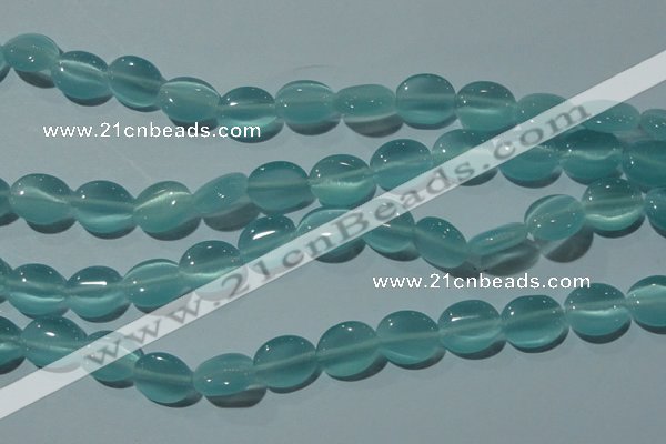 CCT676 15 inches 8*10mm oval cats eye beads wholesale