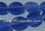 CCT678 15 inches 8*10mm oval cats eye beads wholesale