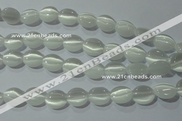 CCT690 15 inches 10*12mm oval cats eye beads wholesale