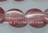 CCT694 15 inches 10*12mm oval cats eye beads wholesale