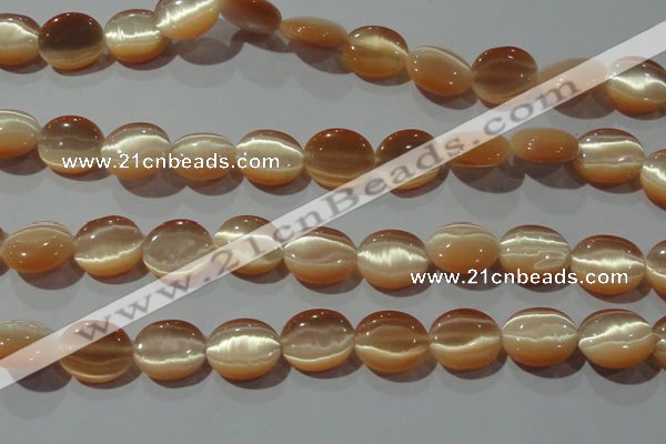 CCT696 15 inches 10*12mm oval cats eye beads wholesale