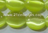 CCT698 15 inches 10*12mm oval cats eye beads wholesale