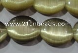 CCT700 15 inches 10*12mm oval cats eye beads wholesale