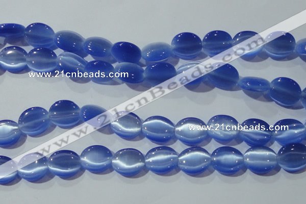 CCT702 15 inches 10*12mm oval cats eye beads wholesale