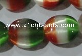 CCT706 15 inches 10*12mm oval cats eye beads wholesale