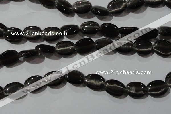 CCT708 15 inches 10*12mm oval cats eye beads wholesale