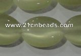 CCT722 15 inches 10*14mm oval cats eye beads wholesale