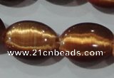 CCT726 15 inches 10*14mm oval cats eye beads wholesale