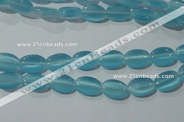 CCT729 15 inches 10*14mm oval cats eye beads wholesale