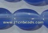 CCT730 15 inches 10*14mm oval cats eye beads wholesale