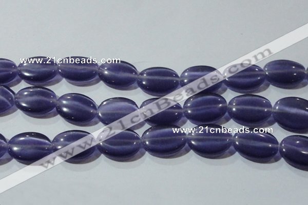 CCT731 15 inches 10*14mm oval cats eye beads wholesale