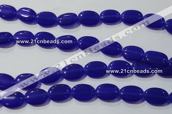 CCT732 15 inches 10*14mm oval cats eye beads wholesale