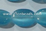 CCT752 15 inches 11*15mm oval cats eye beads wholesale
