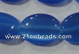 CCT753 15 inches 11*15mm oval cats eye beads wholesale