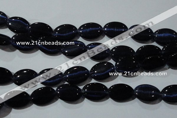 CCT754 15 inches 11*15mm oval cats eye beads wholesale