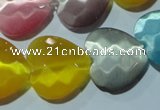 CCT992 15 inches 18*18mm faceted heart cats eye beads wholesale