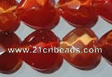CCT993 15 inches 18*18mm faceted heart cats eye beads wholesale