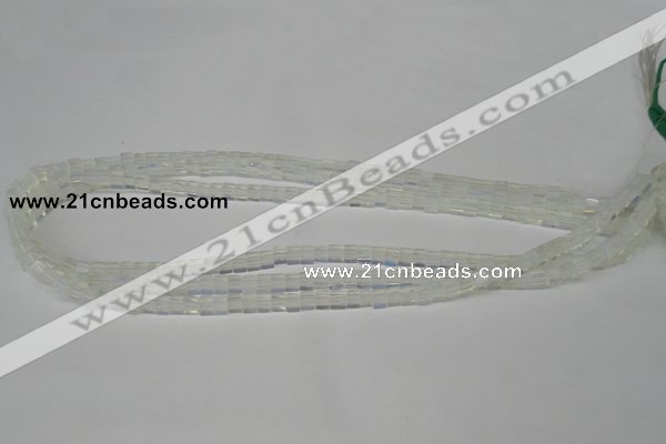 CCU01 15.5 inches 4*4mm cube opal beads wholesale