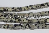 CCU04 15.5 inches 4*4mm cube dalmatian jasper beads wholesale