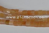 CCU08 15.5 inches 4*4mm cube pink aventurine beads wholesale