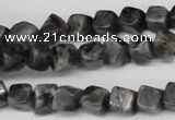 CCU100 15.5 inches 6*6mm cube black labradorite beads wholesale