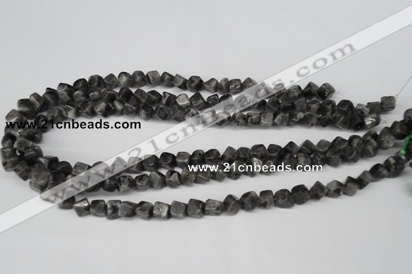CCU100 15.5 inches 6*6mm cube black labradorite beads wholesale