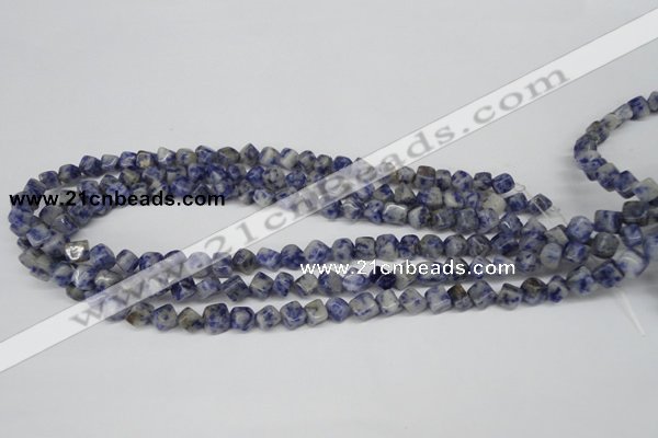 CCU109 15.5 inches 6*6mm cube sodalite gemstone beads wholesale