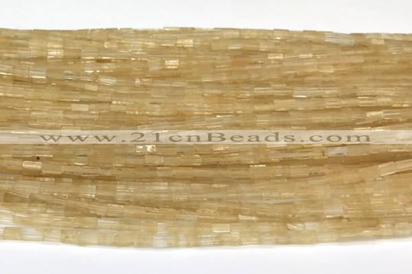 CCU1091 15 inches 2*4mm cuboid cherry quartz beads