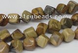 CCU111 15.5 inches 6*6mm cube silver leaf jasper beads wholesale