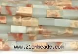 CCU1117 15 inches 2*4mm cuboid imitation sea sediment jasper beads