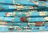 CCU1118 15 inches 2*4mm cuboid imitation sea sediment jasper beads