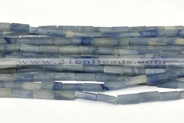 CCU1134 15 inches 4*13mm cuboid blue aventurine jade beads