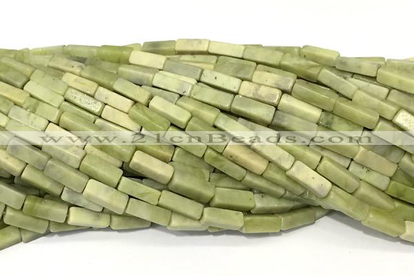 CCU1136 15 inches 4*13mm cuboid olive jade beads