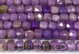 CCU1326 15 inches 2.5mm faceted cube phosphosiderite beads